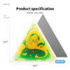 Art3d 4-Pack Triangle Liquid Sensory Floor Tiles, Colorful Liquid Fusion Play Mats for Kids Toddler, 15" x 15" view 4