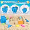 FUSPWEAO Beach Toys Sand Toys for Kids, Sand Castle Toys with Castle Bucket, Sand Molds, Shovel and Rake, Sandbox Toy for Toddlers 1-3 4 5 6 7 8 9 10 12, Beach Summer Accessories for Kids view 2