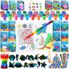 BenLouis 192Pcs Under the Sea Party Favors Ocean Animals Party Coloring Books Set Bulk for Kids Sea Fish Birthday Mermaid Party Goodie Bag Fillers School Classroom Gift Rewards Activity Supplies view 1