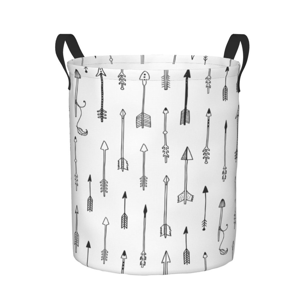 Foruidea Arrows Laundry Basket,Laundry Hamper,Collapsible Storage Bin, Oxford Fabric Clothes Baskets,Nursery Hamper For Home,Office,Dorm,Gift Basket