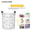 Foruidea Arrows Laundry Basket,Laundry Hamper,Collapsible Storage Bin, Oxford Fabric Clothes Baskets,Nursery Hamper For Home,Office,Dorm,Gift Basket view 3