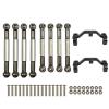 AMLIK RC Car Accessories Compatible with WPL B1 B-1 B14 B-14 B24 B-24 C14 C24 1/16 RC Car Spare Parts Upgrade Metal Pull Rod Steering Pull Rod Servo Rod Pull Rod Base (Color : 6) view 2