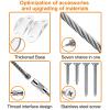 Furniture Anchors (8 Pack) for Baby Proofing, Anti Tip Furniture Anchor Securing 420lbs Tension Earthquake Resistant Metal Furniture Wall Anchor Prevent Baby Pet from Falling Furniture view 3