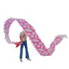 3m/5m Flying Dragon Ribbon Streamer, Washable Silk Dragon Poi Flow Toy with Plastic Head, Pink Outdoor Throw Performance Props, Spinning Dancer (Size : 5 m/16.4ft Long) view 1