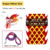 3m/5m Flying Dragon Ribbon Streamer, Washable Silk Dragon Poi Flow Toy with Plastic Head, Pink Outdoor Throw Performance Props, Spinning Dancer (Size : 5 m/16.4ft Long) view 2