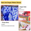 3m/5m Flying Dragon Ribbon Streamer, Washable Silk Dragon Poi Flow Toy with Plastic Head, Pink Outdoor Throw Performance Props, Spinning Dancer (Size : 5 m/16.4ft Long) view 3