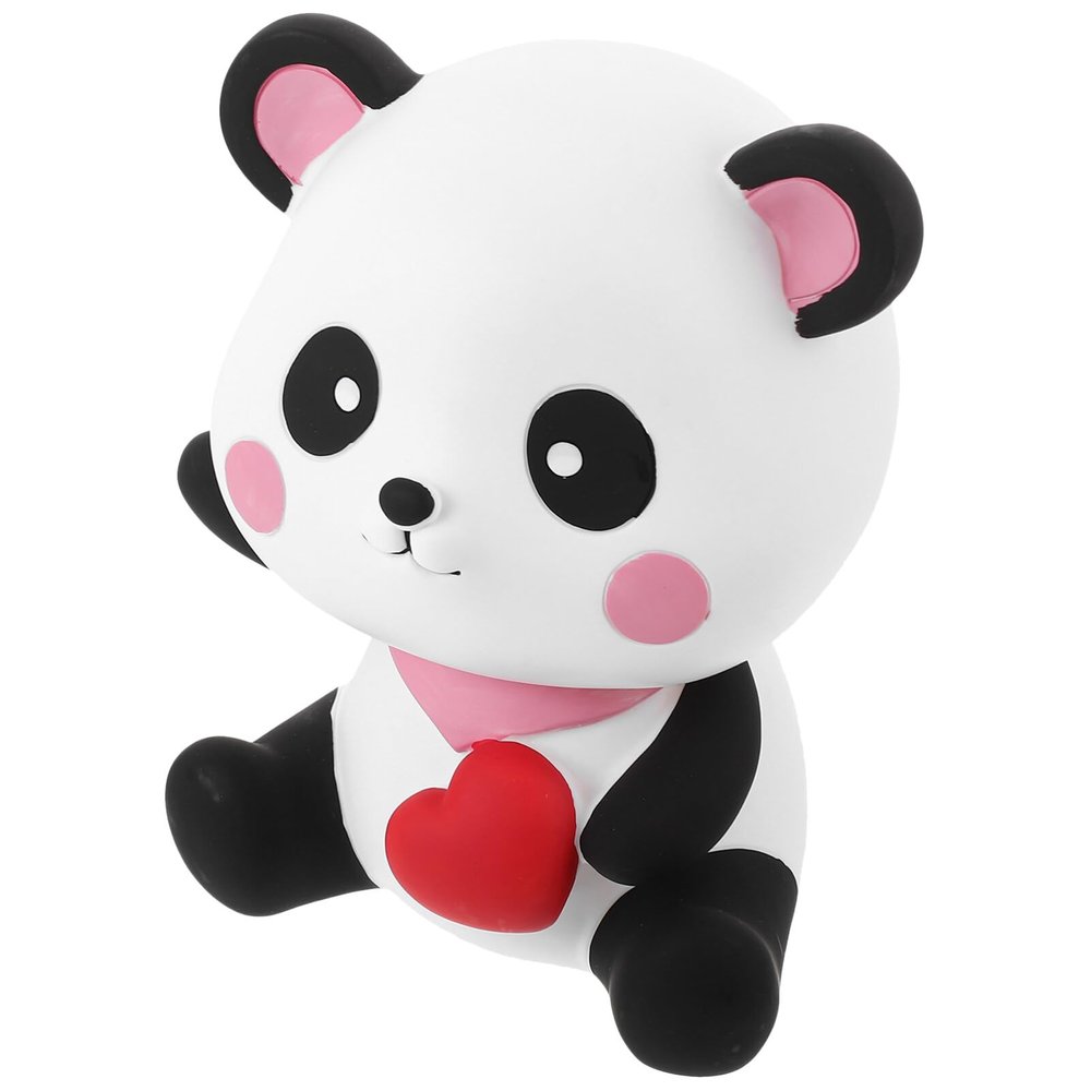 Abaodam Panda Shape Coin Bank Adorable Desktop Saving Pot Money Jar Toy for Boys and Girls