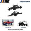 AMK Aluminum 1/10 RC Crawler Axle Complete Front Rear Set for 6x6 4WS Four Wheel Steering for RC4WD Gelande II TF2 D110 Yota II Upgrades (for 4WS) view 2