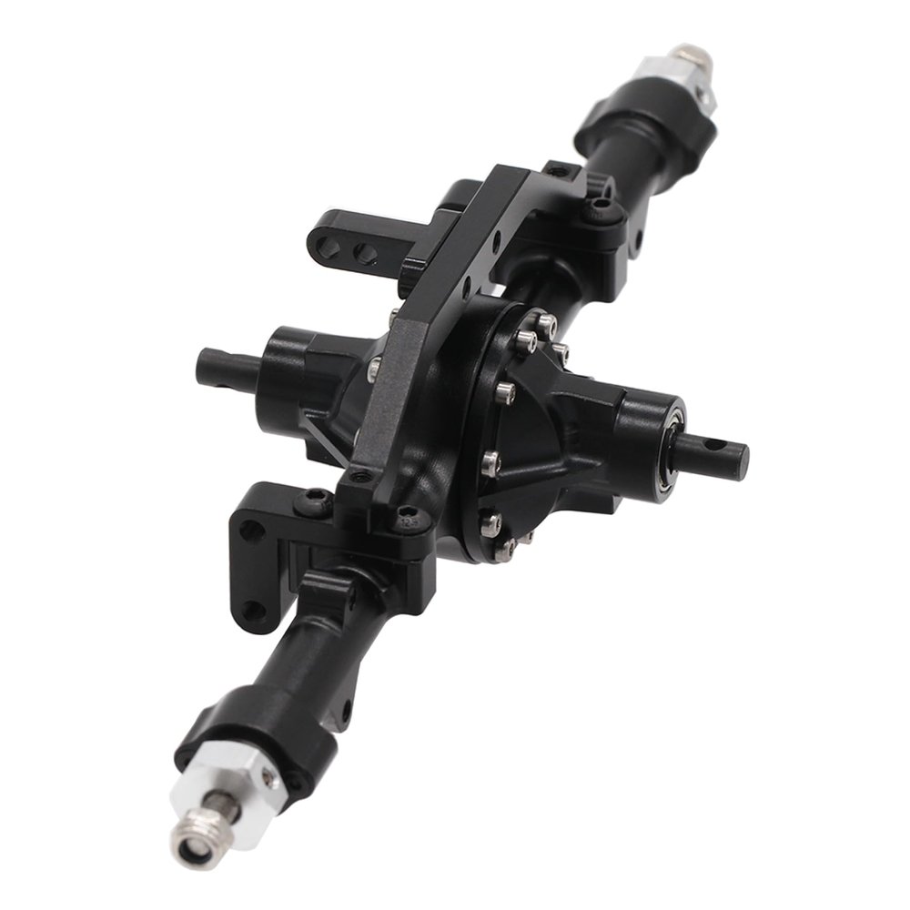 AMK Aluminum 1/10 RC Crawler Axle Complete Front Rear Set for 6x6 4WS Four Wheel Steering for RC4WD Gelande II TF2 D110 Yota II Upgrades (Middle)