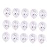 VICASKY 15pcs Transparent Confetti Balloons for Birthday and Wedding Decorations Reusable Balloons Silver Confetti for Party Layout and Photo Props view 1