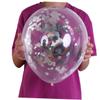 VICASKY 15pcs Transparent Confetti Balloons for Birthday and Wedding Decorations Reusable Balloons Silver Confetti for Party Layout and Photo Props view 2
