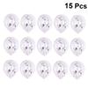 VICASKY 15pcs Transparent Confetti Balloons for Birthday and Wedding Decorations Reusable Balloons Silver Confetti for Party Layout and Photo Props view 3