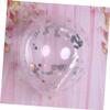 VICASKY 15pcs Transparent Confetti Balloons for Birthday and Wedding Decorations Reusable Balloons Silver Confetti for Party Layout and Photo Props view 4