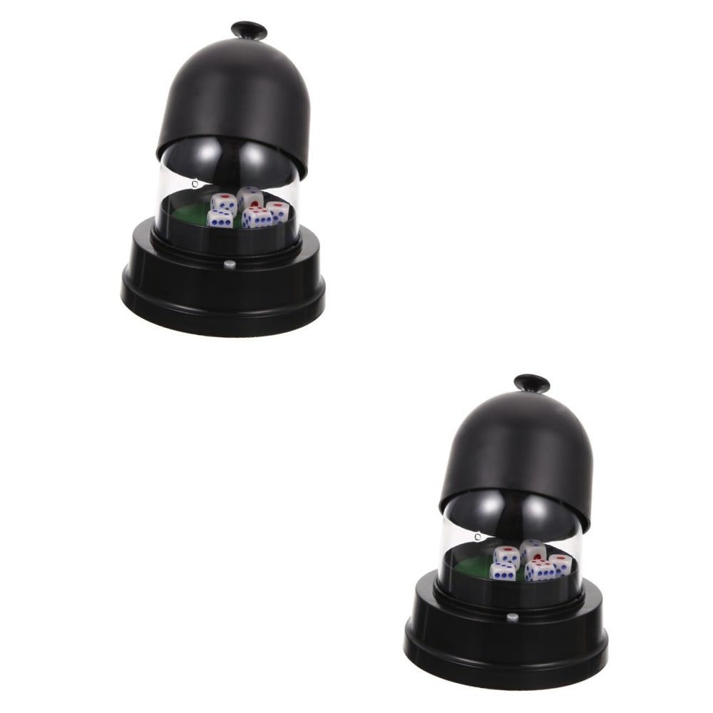 Abaodam 2sets Pub Dice Game Tool Dice Storage Cup Simple Design Practical Use for Gathering