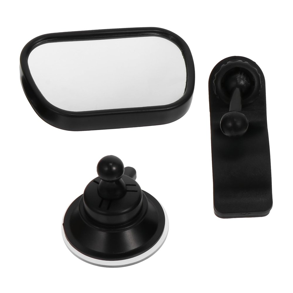 Abaodam 3sets Car Rearview Mirror Backseat Observation Mirror for Safe Monitoring Cup -resistant Material Easy Installation