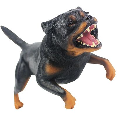 Abaodam Dog Ornaments Kids Puppy Model Dog Model Table Top Decor Animal Decor Toy Accessories Decorations Toy Statues Standing Statue Rottweiler Solid Child Plastic