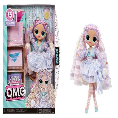 LOL Surprise OMG Pearla Fashion Doll with 15 Surprises Including Mermaid Themed Fashions and Accessories Great Gift for Kids Ages 4+