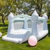 Bounceland Party Castle Daydreamer Mist Bounce House [No Blower], 16.4 ft L x 13.1 ft W x 9.3 ft H, Basketball Hoop, Trendy Pastel Color, Fun Slide & Bounce Area, Castle Theme for Kids view 3