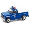 1981 Chevy C-10 Custom Deluxe Pickup Truck Blue with White Truck Bed Cover Conrail (Consolidated Rail Corporation) Police Hobby Exclusive 1/64 Diecast Model Car by Greenlight 30278 view 2