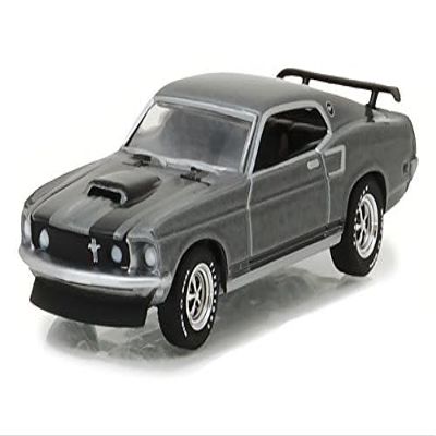 1969 Boss 429 Gray Metallic with Black Stripes John Wick (2014) Movie Hollywood Series Release 18 1/64 Diecast Model Car by Greenlight 44780E