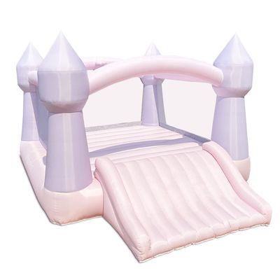 Bounceland Party Castle Daydreamer Cotton Candy Bounce House [No Blower], 16.4 ft L x 13.1 ft W x 9.3 ft H, Basketball Hoop, Trendy Pastel Color, Fun Slide & Bounce Area, Castle Theme for Kids