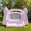 Bounceland Party Castle Daydreamer Cotton Candy Bounce House [No Blower], 16.4 ft L x 13.1 ft W x 9.3 ft H, Basketball Hoop, Trendy Pastel Color, Fun Slide & Bounce Area, Castle Theme for Kids view 4