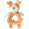 Copper Pearl Grab and Rattle Plush: Soft Stuffed Dog Plush Baby Rattles, Gentle Sound, Sensory Baby Toys for Entertainment - Pepper Puppy view 1