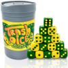 Big Discoveries Trash Dice Fast-Paced Family Dice Game | Exciting 2-Player Board and Dice Game with Trash Can and 40 Piece Dice Set | for Travel, Party, and Games Night view 1