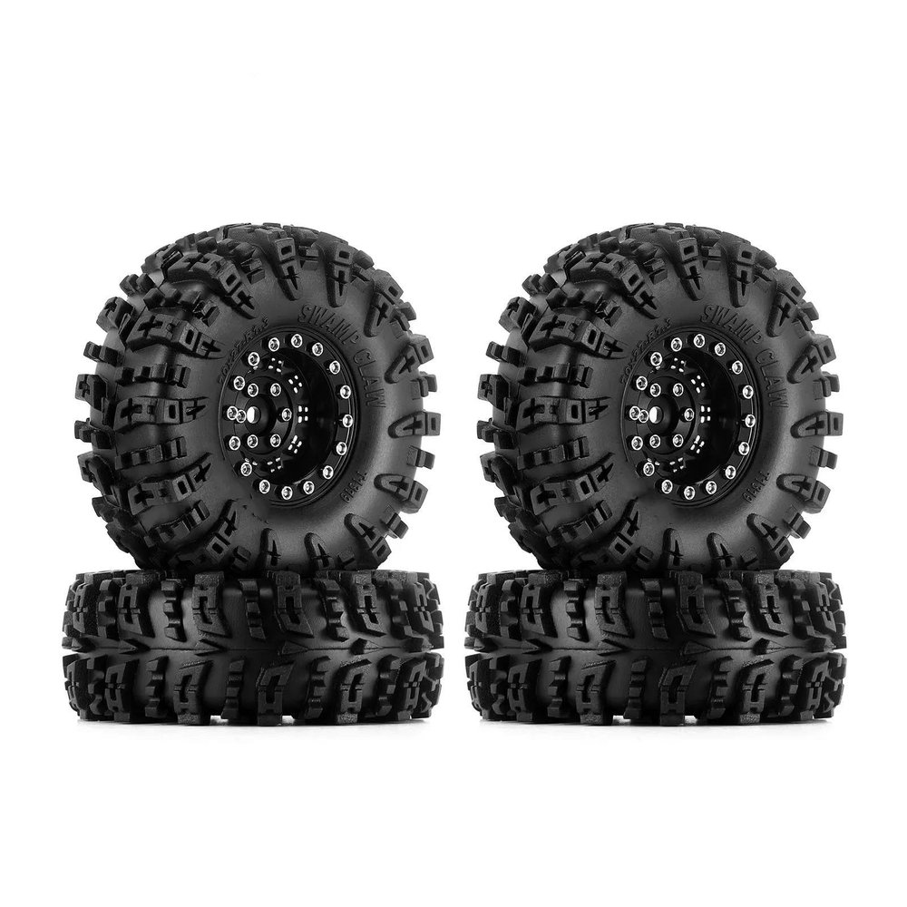 NINFE Upgrade Parts Swamp Claw 70 * 27mm S5 Mud Terrain 1.3" Wheel Tires Set for 1/18 1/24 RC Crawler Car