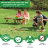 2-in-1 Giant Tic Tac Toe and Can Toss Game - Outdoor Games for Kids & Family, Backyard and Indoor Party Game Set with Bean Bags & Storage Bag view 2