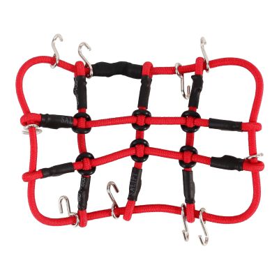 NINFE Upgrade Parts for Axial for SCX24 for C10 for Jeep for JLU for Gladiator for Bronco Elastic Roof Luggage Net 75 * 60mm Decoration Accessories for 1/24 RC Crawler (Color : 5)