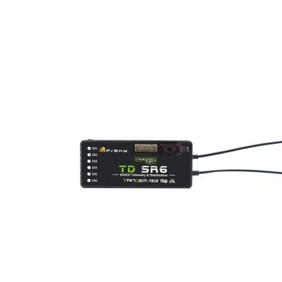 FrSky TD SR6 2.4G/900M Dual-Band Receiver with 6 PWM Channels, Built-in Stabilization & Black Box Function for Telemetry Devices