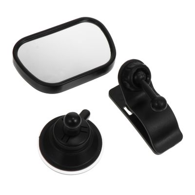 ifundom 3sets Car Mirror Rearview Observation Mirror for Backseat Safety Easy Installation Design Black for Monitoring and Toddlers