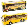 AUTERCO 12.5'' Yellow School Bus Toys Car Model for Kids, 1:16 Scale City Bus for Toddlers, DieCast Inertia Pull Back Play Buses Vehicle for Boys Girls, Birthday Party Gift for Childrens (Yellow) view 1