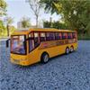 AUTERCO 12.5'' Yellow School Bus Toys Car Model for Kids, 1:16 Scale City Bus for Toddlers, DieCast Inertia Pull Back Play Buses Vehicle for Boys Girls, Birthday Party Gift for Childrens (Yellow) view 2