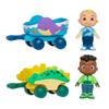 CoComelon Lane Little Vehicle 2-Pack Bundle - JJs Whaley Wagon and Codys Dino Trekker - Free-Wheeling Toy Vehicles - Fun, Engaging Toy for Toddlers - More to Collect view 1