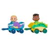 CoComelon Lane Little Vehicle 2-Pack Bundle - JJs Whaley Wagon and Codys Dino Trekker - Free-Wheeling Toy Vehicles - Fun, Engaging Toy for Toddlers - More to Collect view 3