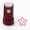 Self-Inking Star Stamp for Teachers, Hand Stamps for Events and Classroom, Teacher Stamps for School, Greeting Cards, and Scrapbooks (0.79inch, Smiley Five-Pointed Star) view 1