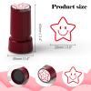 Self-Inking Star Stamp for Teachers, Hand Stamps for Events and Classroom, Teacher Stamps for School, Greeting Cards, and Scrapbooks (0.79inch, Smiley Five-Pointed Star) view 2