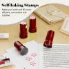Self-Inking Star Stamp for Teachers, Hand Stamps for Events and Classroom, Teacher Stamps for School, Greeting Cards, and Scrapbooks (0.79inch, Smiley Five-Pointed Star) view 4