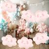 6 PCS Pink Cloud Balloons Cloud Shaped Foil Balloons for Birthday Party Decorations Supplies view 4