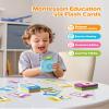 Airbition Talking Flash Cards for Toddlers 1 2 3 4 Year Olds, Montessori Language Learning with 224 Words, Pocket Speech Therapy Tools, and Speech Development Educational Playthings for Children view 3