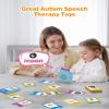Airbition Talking Flash Cards for Toddlers 1 2 3 4 Year Olds, Montessori Language Learning with 224 Words, Pocket Speech Therapy Tools, and Speech Development Educational Playthings for Children view 4