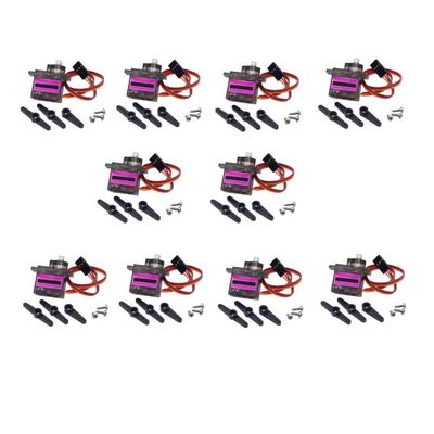 10pcs metal gear 90 degrees servo (360 degrees)