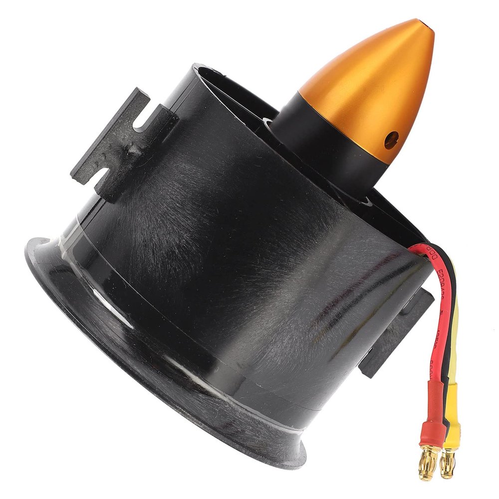 Asixxsix RC Ducted Fan, QXMotor 70mm EDF 6 Blades Ducted Fan with QF2822 3000KV 4S Brushless Motor for RC, Stable 70mm EDF Set