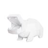 Abaodam Hippo Shaped Piggy Bank for Creative Desktop Money Box Cute Household Adornment White Encourages Saving Safe Material for Home Decoration view 1