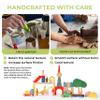 AVDAR Large Wooden Building Blocks for Toddlers, Exclusive Designed Metropolis Wooden Blocks Ages 1-3, City Construction Stacking Educational Montessori Toys Gifts view 2