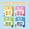 Phonics Talking Flash Cards for Toddlers 3-8, Airbition Learn to Read in 20 Stages, Digraphs CVC Blends Long Vowel Sounds Spelling Reading,Kindergarten First Second Grade Homeschool Educational Study view 3