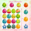Ozepao 16 Sheets Easter Egg Stickers for Kids 256 Pcs Easter Stickers Bulk for Gifts Bags Cards Envelopes Decor view 3