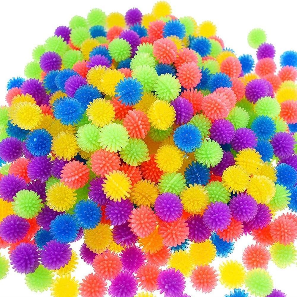 10Pcs Multicolour Mini Spiky Hedge Balls Porcupine Balls, Soft Sensory Balls in, Stress Relief, Birthday Party Favors,Decorations,This Product is not Suitable for Children Under 12